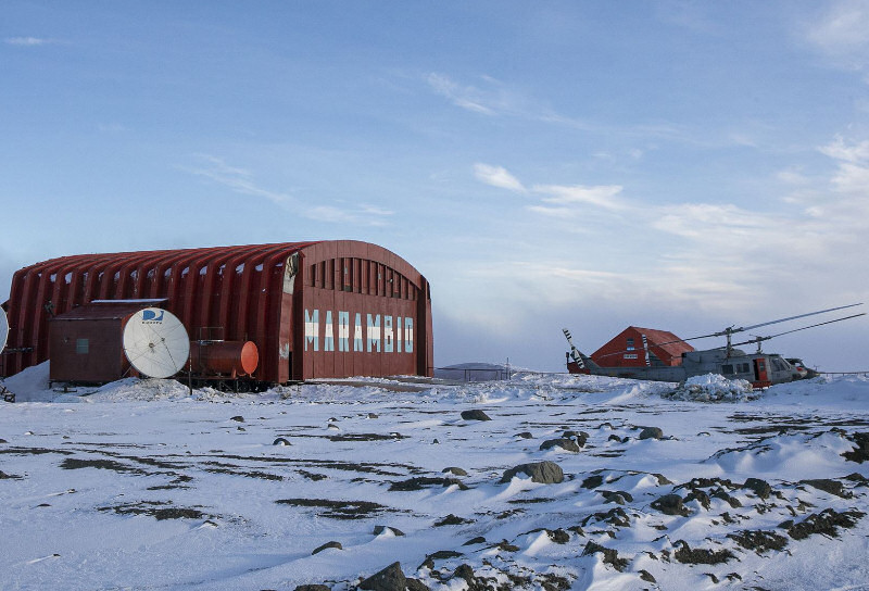 Visitando a base de Marambio na Antártida